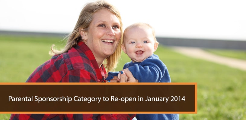 Parental Sponsorship Category to Re-open in January 2014