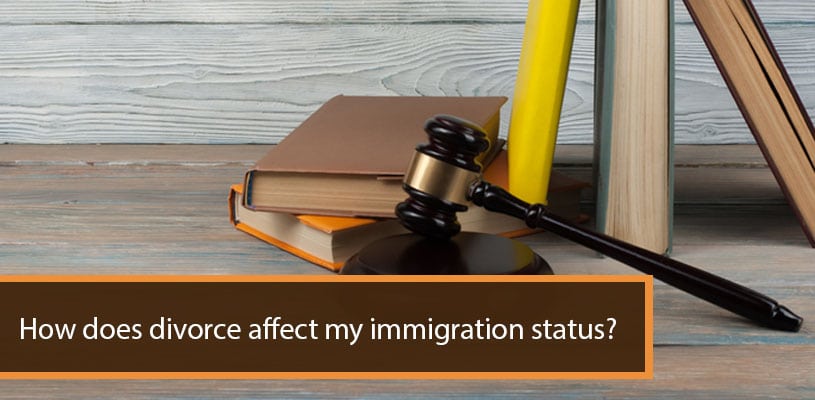 How does divorce affect my immigration status