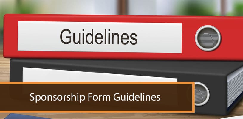 Sponsorship Form Guidelines